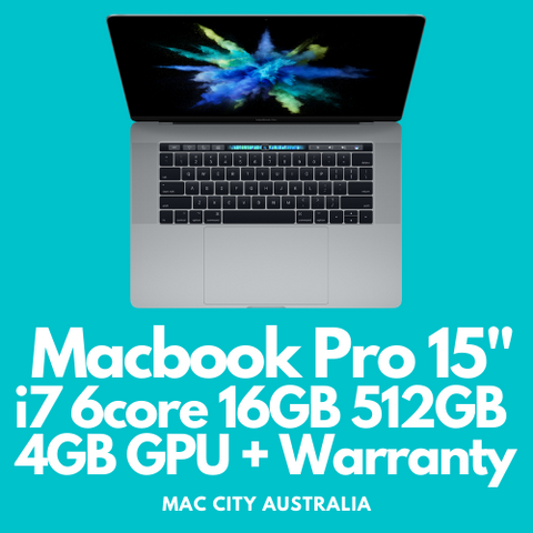 Apple MacBook Pro 15" 2018 Touch Bar 6 Core i7 16GB 512GB